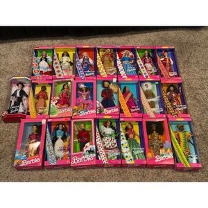 Barbie Dolls of the World Collection Lot of 21 Collector Edition Special Edition